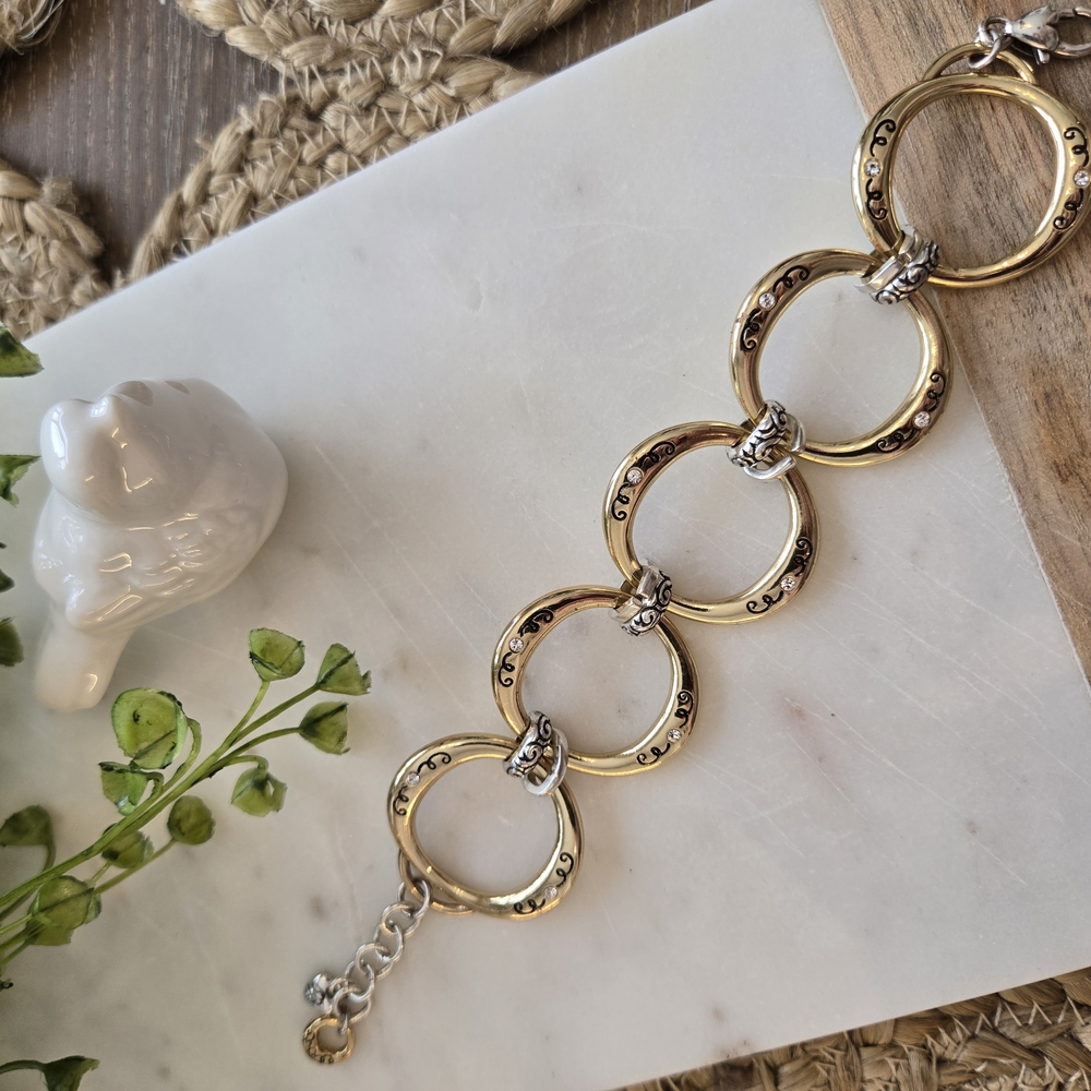 Brighton Gold and Silver Link Bracelet
